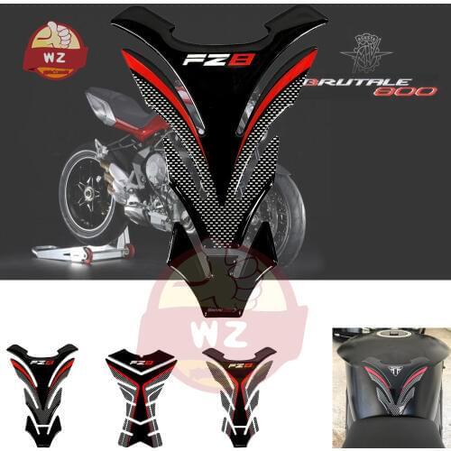 3D Carbon Look Motorcycle Tank Pad Protector Tank Sticker Case for Yamaha FZ8 Fazer FZ 8 Decals