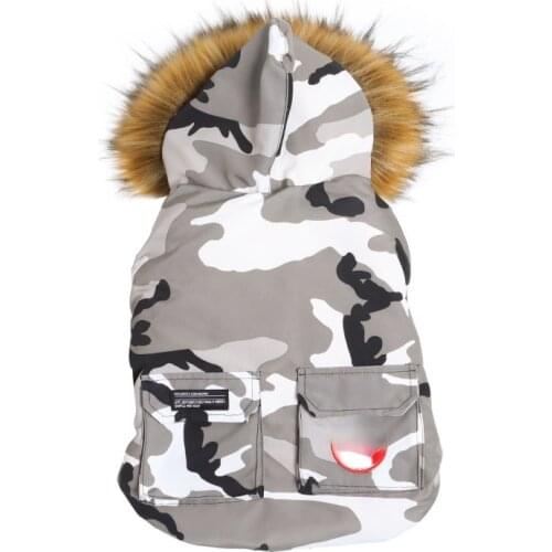 Winter Pet Dog Down Jacket Clothes for Medium Large Dogs,Canadian Warm White Goose Down Parka Coat,French Bulldog Big Dog Coat