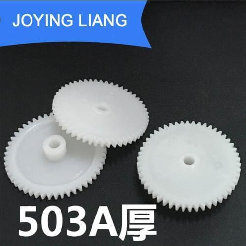 503A Thick 0.5M 26MM Gear Modulus 0.5 50 Teeth Plastic Gear Wheel Toy Accessories 10pcs/lot