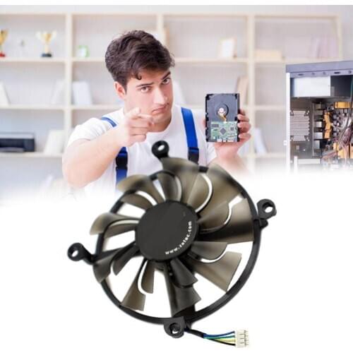 1 Pcs Short Cable Single Fan For ZOTAC P106-100 6GB Video Card Cooling Replacement Cooler Card ZT-M10600A-10B Computing Gra A4T8
