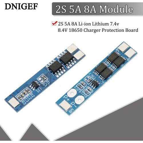 1 PCS 2S 5A Li-ion Lithium 7.4v 8.4V 18650 Charger Protection Board Battery BMS PCM for Li-ion Lipo Battery Cell Pack