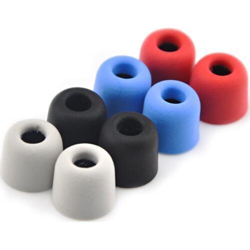 4Pairs(8pcs) Wooeasy Noise Isolating Memory Foam tips 3mm/5mm T100/T400 Ear Tip For In Ear Earphone Earbud Free Shipping