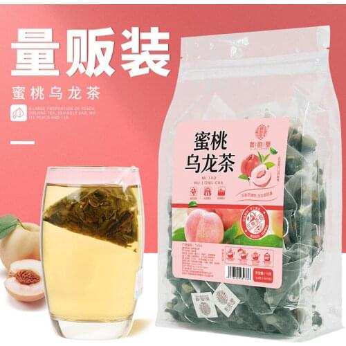 [50 bags] Peach White Peach Oolong Tea Bag Scented Tea Combination Health Flower Nectar Fruit Tea Tea Tea Bag China Tea