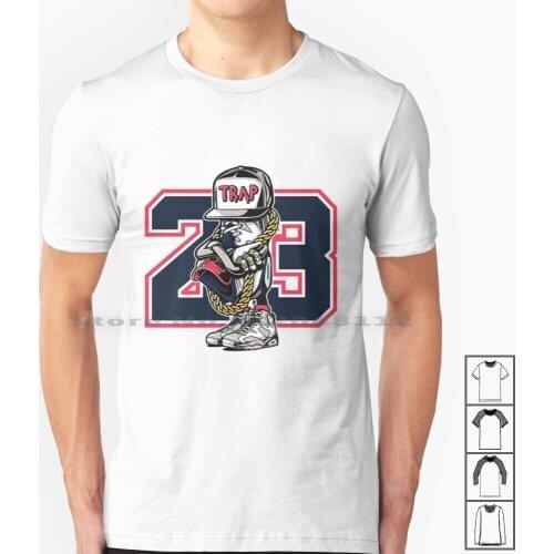 6 Tinker Shirt Sneaker Trap-Retro 6 Tinker Hatfield White Tee Shirts T Shirt 100% Cotton 1 Top 3 1 Top 3 Sweaters Top 3 For