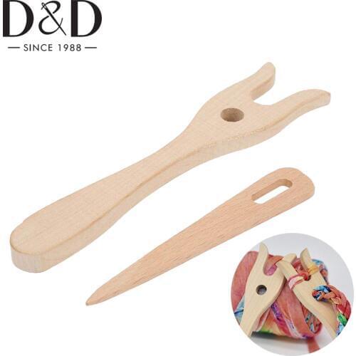 Handmade Fork Type Wooden Knitting Tools Handmade Bracelet Necklace Braided Tools DIY Weaving Tools For Kids New Year Gifts