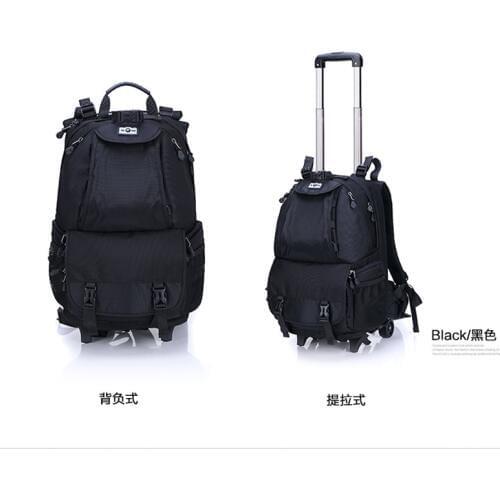 Flyleaf FL-9076# Digital SLR camera bag Trolley bag waterproof professional large-capacity camera bag can put 15.6-inch laptop