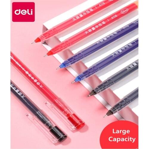 Deli Gel Pen 0.5mm 3 Colors Ink Pens Marker Creative classic pens Writing Stationery Fashion Style School Office Supplies Gift