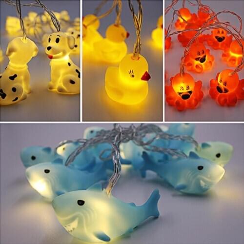 1.8M 10LEDs Cute Animal String Light for Home Party Christmas Decoration Night Lamp