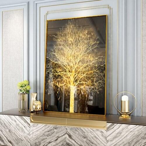 Golden Pachira Macrocarpa Money Tree Canvas Art Paintings For Living Room Bedroom Posters And Prints Wall Poster Home Decor