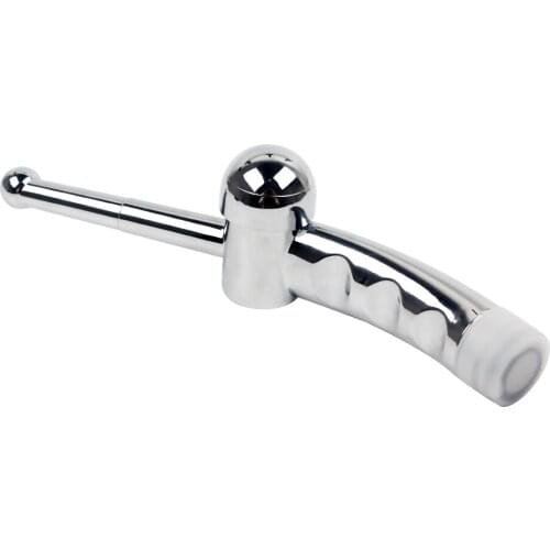 IKOKY Enemator Vaginal and Anal Rinse Silver Enema Sex Toys for Men And Women Sex Cleaning Shower 7 Hole Anal Douche