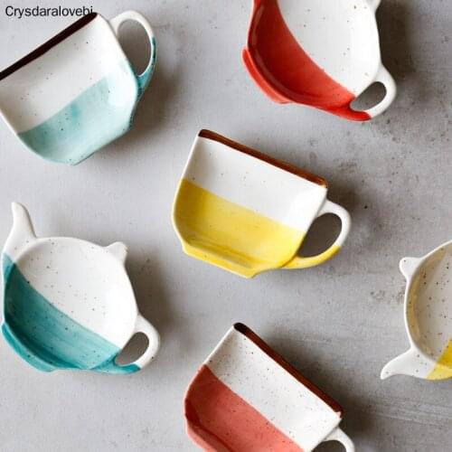 Creative Sauce Dish Ceramic Teapot Plate Seasoning Soy Sauce Bowl Vinegar Dishes Ketchup Plates Decoration Gift Tableware