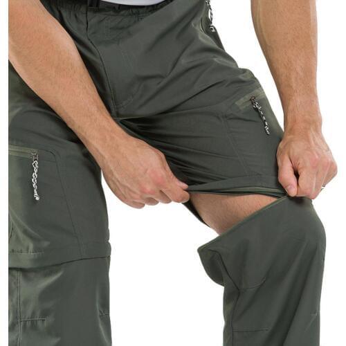 Summer Mens Quick Dry Removable Hiking Pants Outdoor Sport Breathable Trousers Camping Trekking Fishing Shorts #0926