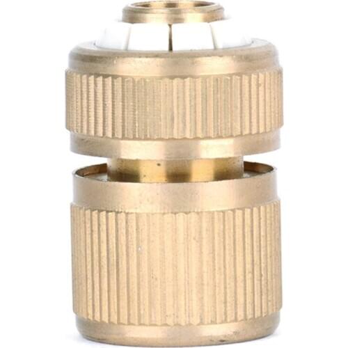 1pc Pure Copper Water Pipe Adapter High Pressure Quick Connector Joint Nipple Type Water Gun Garden Irrigation Water Gun Adapter