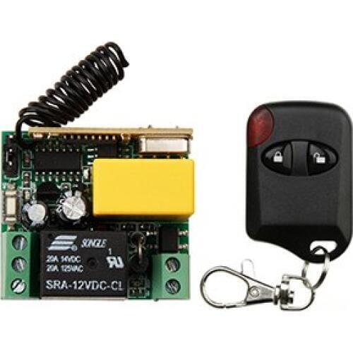 AC220V 1CH Wireless Remote Control Switch System teleswitch Receiver + cat eye Transmitters for Appliances Gate Garage Door