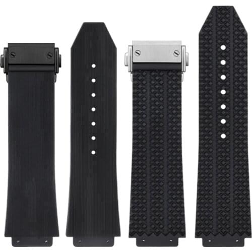 Rubber watch chain substitute for HUBLOT Hengbao HB Yubo classic fusion big bang silicone watch band convex mouth 25 * 19