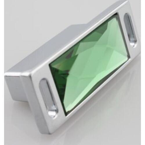 32mm Luxury Blue Crystal Wine Cabinet Knobs Mauve Crystal Cupboard Pull silver Zinc Dresser Drawer Wardrobe Funrinture handles