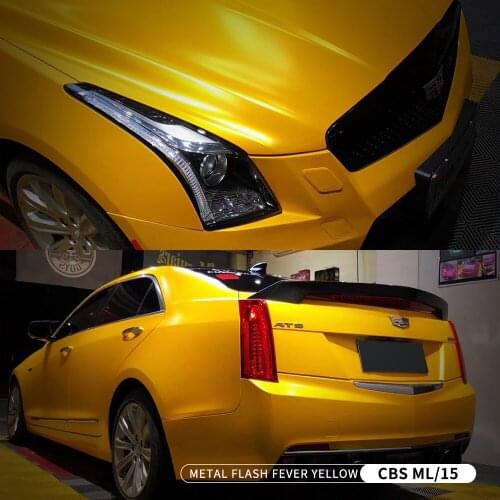 Cheap Nice Quality Self Adhesive Covering Wrap Car Flagship Quality Yellow Vehicle Car Wrapping Film
