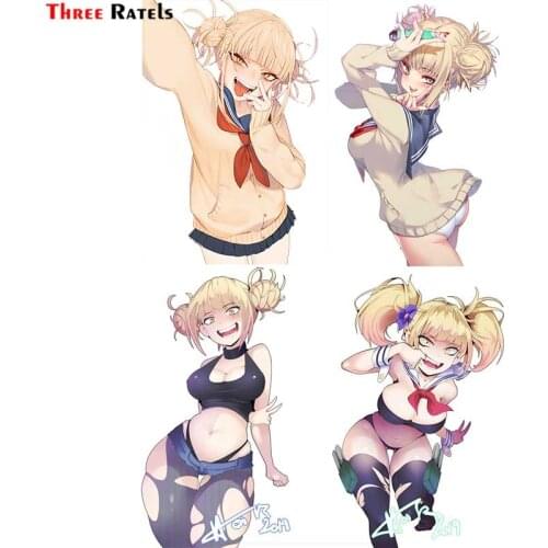 Three Ratels F511 Cool Sexy Toga Himiko Boku No Hero Academia Personalized Creative Scratch Car Sticker Waterproof Vinyl Decal