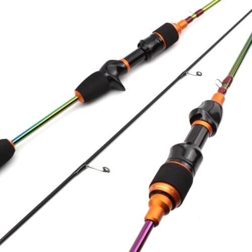 NEW Colorful 1.68M ul Spinning Rod Solid tip Trout Rod Carbon rod for light Jigging Fishing rod Perch Slow 3-7g lure weight