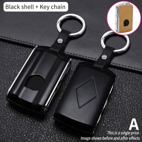 Carbon Fiber Car Smart Key Cover Case Fob For VOLVO S90 V90 XC90 XC60 XC40 Key Case Cover Car Protect Button Shell Accessories