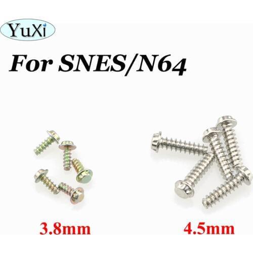 YuXi 10pcs/lot 3.8mm 4.5mm include ScrewDriver Bit Cartridge Case Screw for NES SNES N64 GB Game Cartridge case
