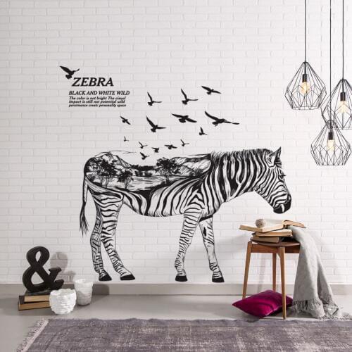 Zebra Black and White Posters and Prints Modern Home Deoration Wall Sticker Abstract Animal Wall Painting Art Pictures