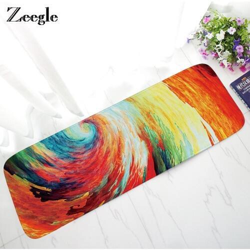 Zeegle Door Mat Non-slip Kitchen Rug Bath Mat Water Absorption Carpet For Home Decor Entrance Area Floor Mat