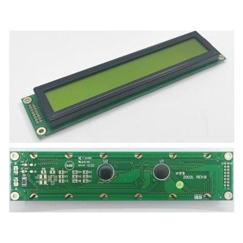 16PIN Big Size 2002 LCD Screen Module 3.3V 5V Yellow/Blue Backlight