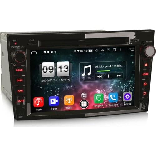 7" Android 10.0 OS Car DVD Multimedia GPS Radio System for Opel/Vauxhall/Holden Meriva 2004+ Signum 2003+ Tigra TwinTop 2004