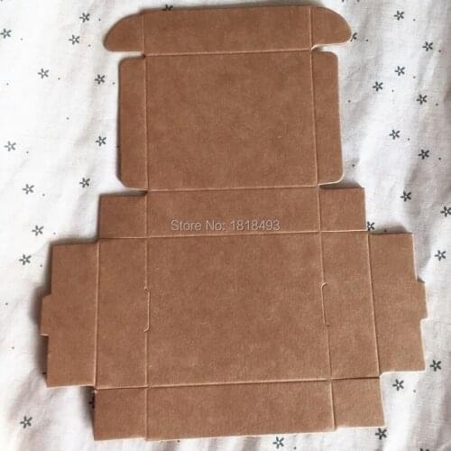 Free shipping 50 pcs a lot 8.5x7x2.3cm retro kraft packing box/big size flat paper pen case/note collection box/useful cardcase