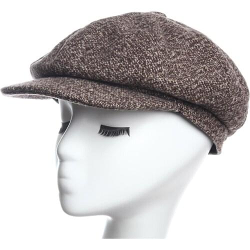 HW Boutique Newsboy Caps Mosaic lattice Flat Caps Hats for women Men caps Warm Winter Octagonal Hat Male Female Gatsby Retr