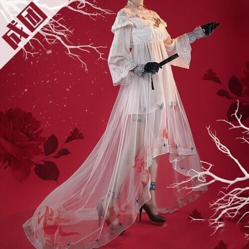 Game Onmyoji SSR BUZHIHUO Lolita Dress Lishangzhiwu Party Uniform Cosplay Costume Role Play Halloween Women Free shipping 2020