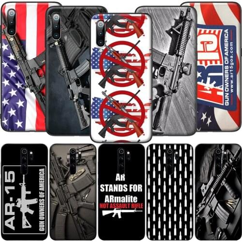 GX198 Rifles AR 15 Guns Soft Silicone Case for Redmi Note 4X 5 5A Prime 6 6A 7 7A 8 8A 8T 9 9A 9C 9S Pro Lite