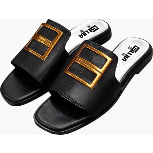 Italian original high quality 2021 new gujia Women shoes Flip-flops Slipper Fashion Beach Shoes Summer Slipper，with box dust bag