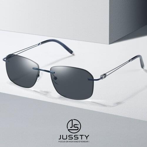 Rimless Optical Progressive Prescription Sunglasses Male Polarized Bifocal Multifocal Sun Glasses For Men Myopia Eyewear 2021