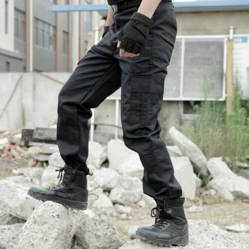Black Cargo Pants Army Military Tactical Pants Men Work Pantalones Combat SWAT Tactical Clothes Camo Overalls Casual Trouser