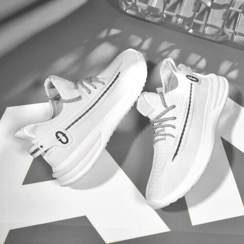 Ultralight Sneaker Men Casual Basketball Shoes Fashion Movement Leisure Walking Men Shoes Woven Slip Sneakers Zapatillas Hombre