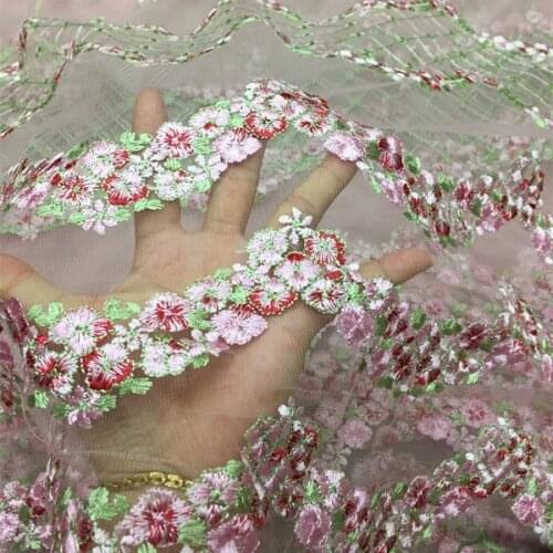 New style fairy embroidery, heavy-duty lace fabric, flower basket, flower net, embroidery fabric