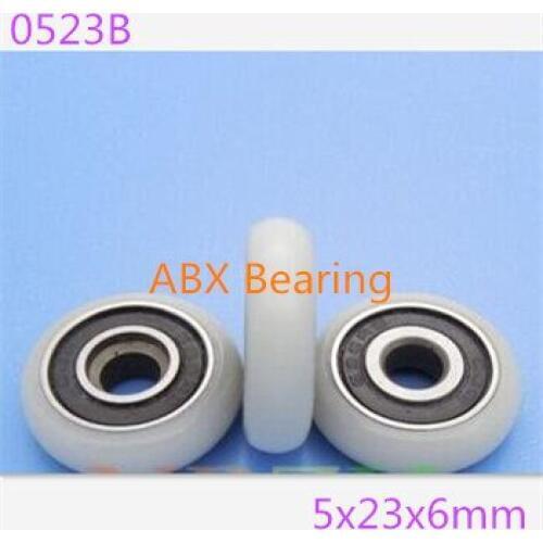 0523B 625-2RS 625 POM Nylon wheel bearing 5*23*6 MM with pulley door window M5 hole