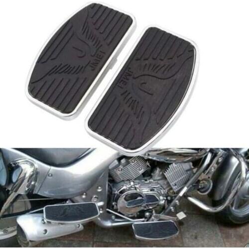 1SET/2PCS Driver Rear Passenger Foot Peg Floorboards Footboard Fit For Honda VTX 1300 VTX 1800 ，Resting Pedals