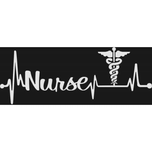 15cm X 7cm for Nurse Logo Waterproof Car Stickers Bumper Scratch-proof Cartoon Air Conditioner Truck Trunk Decal Car Accessories