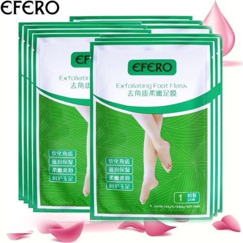 2Packs Exfoliating Foot Mask Foot Peeling Mask Feet Exfoliator Remove Dead Skin Cuticles Heel Socks For Pedicure Feet Care