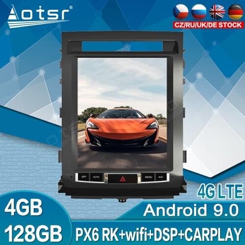 For TOYOTA LAND CRUISER LC200 2008 - 2015 Car Radio Multimedia Video Player 128G GPS NavigationNavigation Tesla Screen Stero 2K