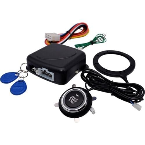 Alarm System Car Start Stop Button Engine Push Start Button Alarm RFID Lock Keyless System Door Push Tactile Buttons Security
