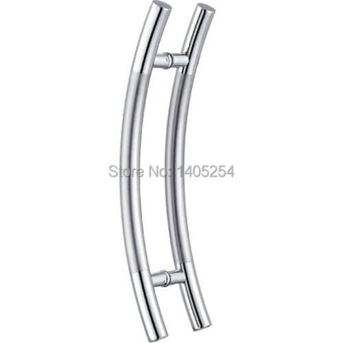 Free shipping Cheap price stainless steel glass door pull handle small handle 300mm