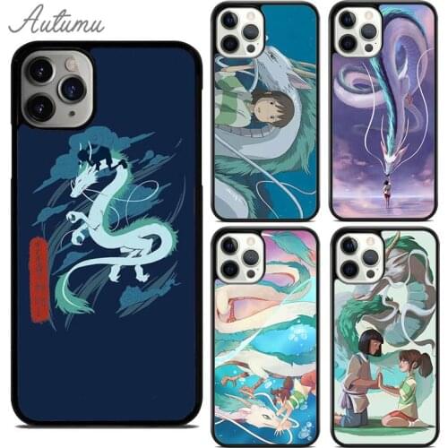 Haku spirited away dragon Phone Case for iPhone 11 12 Pro Max mini X XR XS SE 2020 5 6S 7 8 Plus Samsung Galaxy S8 S9 S10 Cover