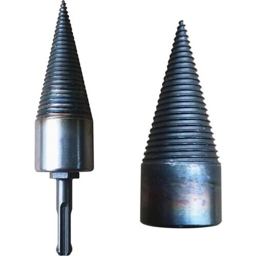 Hardwood Split Cone Firewood Machine Drill Wood Reamer Punch Driver Drill Bit For Split Wood Drilling Tools Foret Broca Madeira