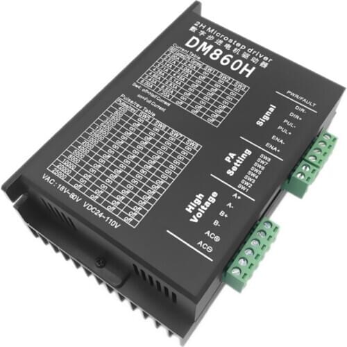 Free shipping Stepper motor driver Dm860H Microstep Motor Two-phase DC motor speed controller for 57 86 stepper motor Nema 23 34