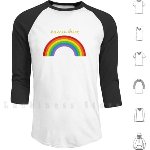 Somewhere Over The Rainbow Hoodies Long Sleeve Rebus Oz Dorothy Toto Rainbow Equal Rights Movies Funny