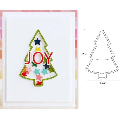 Customize dies Christmas Tree Frame Metal Cutting Dies Scrapbooking dies Embossing fustelle Paper Card Making Craft Stencil Dies